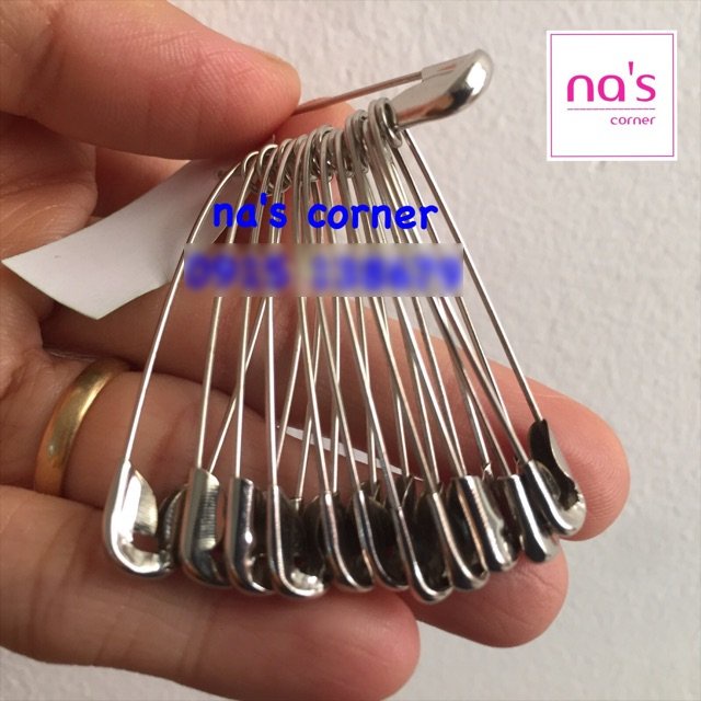 12 kim băng kim tây 3 size 2.5cm 3cm 3.5cm hoặc 4.5cm hoặc 5.5cm không gỉ sắt Sea Gull bền tốt