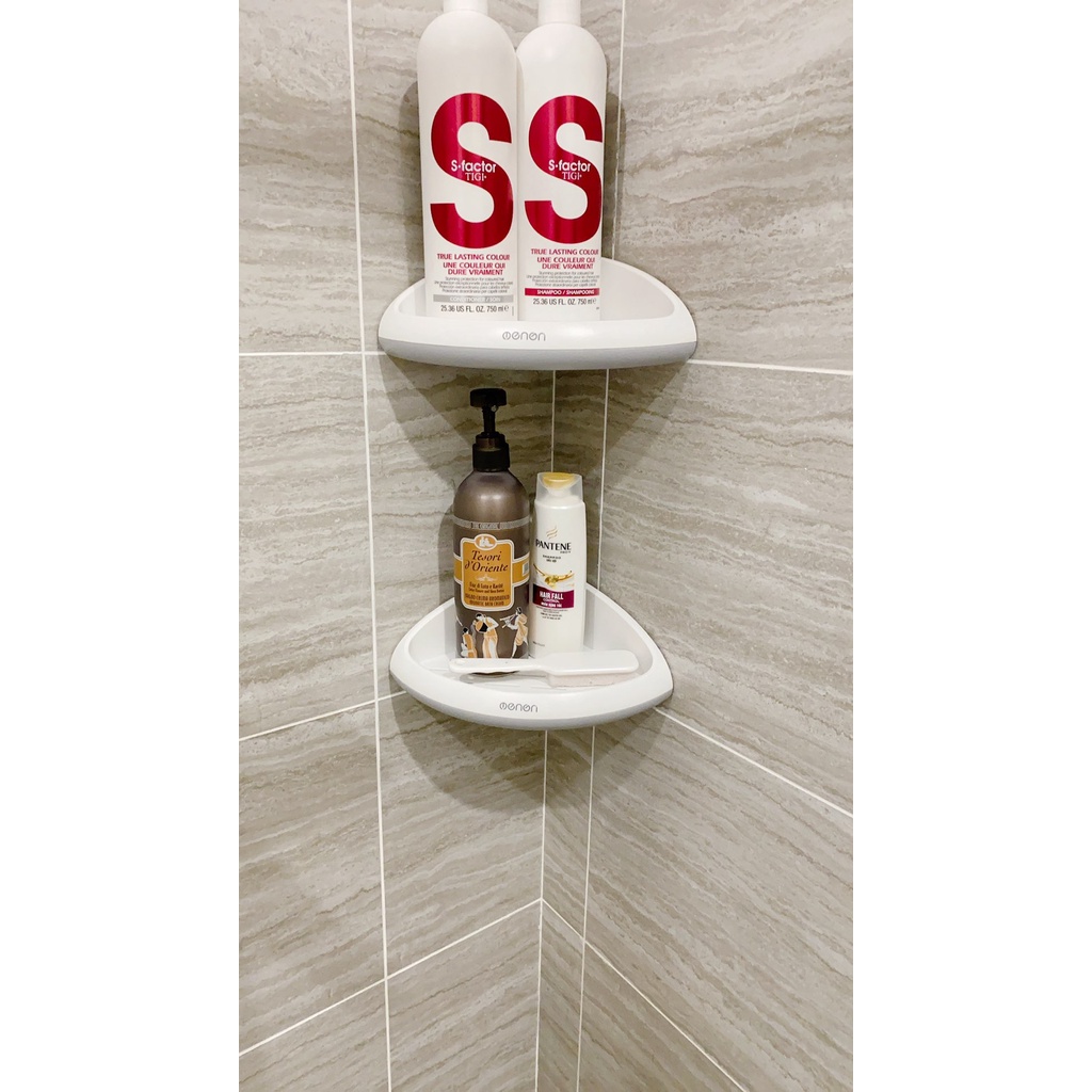 Kệ Góc Nhà Bếp,Kệ Đựng Gia Vị  Nhà Bếp,Kệ Để Đồ Phòng Tắm Dán Tường