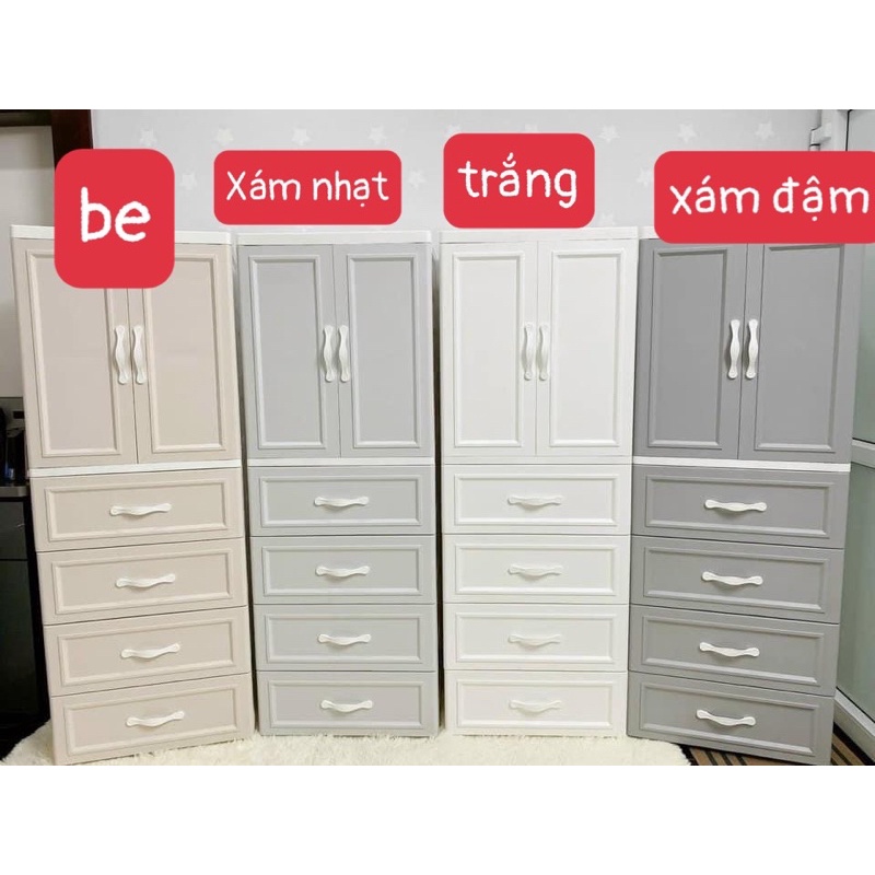 Tủ nhựa 5 tầng Monmon siêu chắc chắn