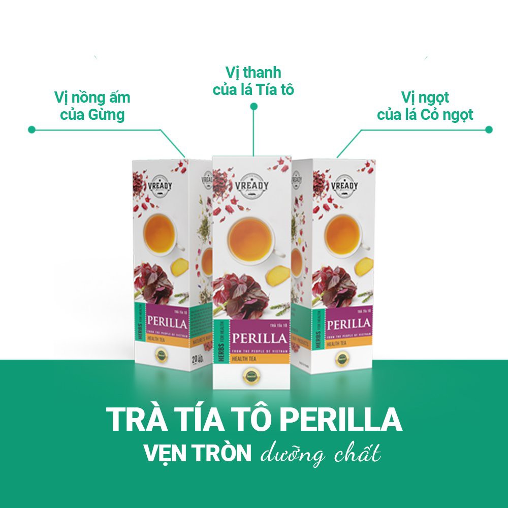 Trà Tía Tô Vready - Trà Túi Lọc Thanh Nhiệt, Giải Cảm, Giảm Cân Hiệu Quả | BigBuy360 - bigbuy360.vn