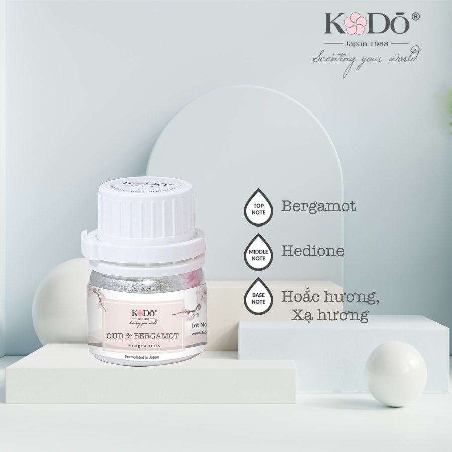Tinh Dầu Nước Hoa KODO Oud & Bergamot - Nguyên chất - 3 Tầng Hương Thơm Độc Đáo - 10ml/50ml/110ml