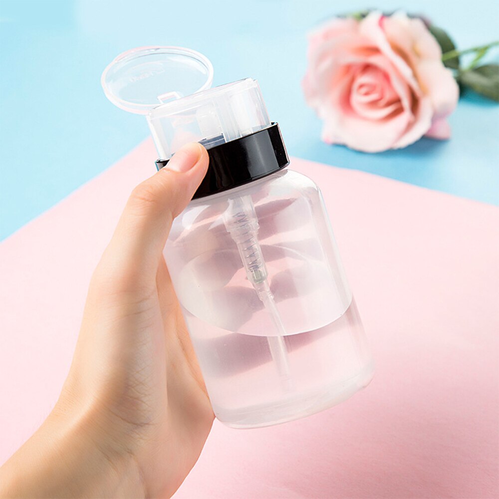 [Hàng mới về] Lọ Nhựa Rỗng 200ml Đựng Dung Dịch Tẩy Móng Tay
