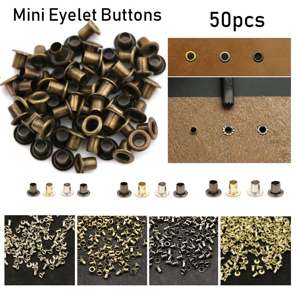 Set 50 Nút Thắt Dây Giày Dép / Búp Bê Diy 1.5 / 2.0 / 2.5MM