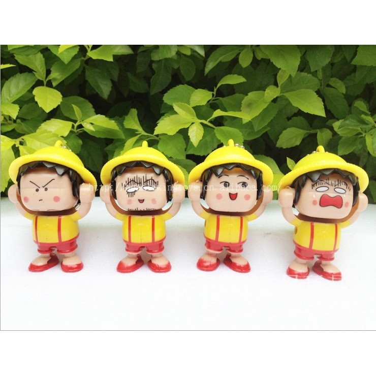 -Móc khóa chibi hình búp bê thay đổi khuôn mặt-Móc khóa cảm xúc-Móc khóa chibi thay đổi khuôn mặt