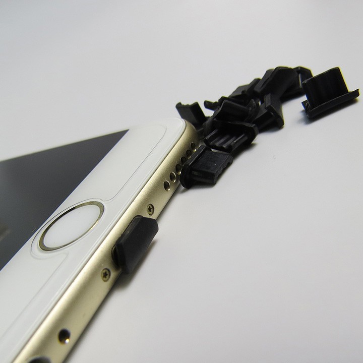 Bộ nút bịt chân cắm cổng sạc kèm que chọc sim bịt lỗ tai nghe 2 in 1 cho điện thoại youngcityshop 30.000