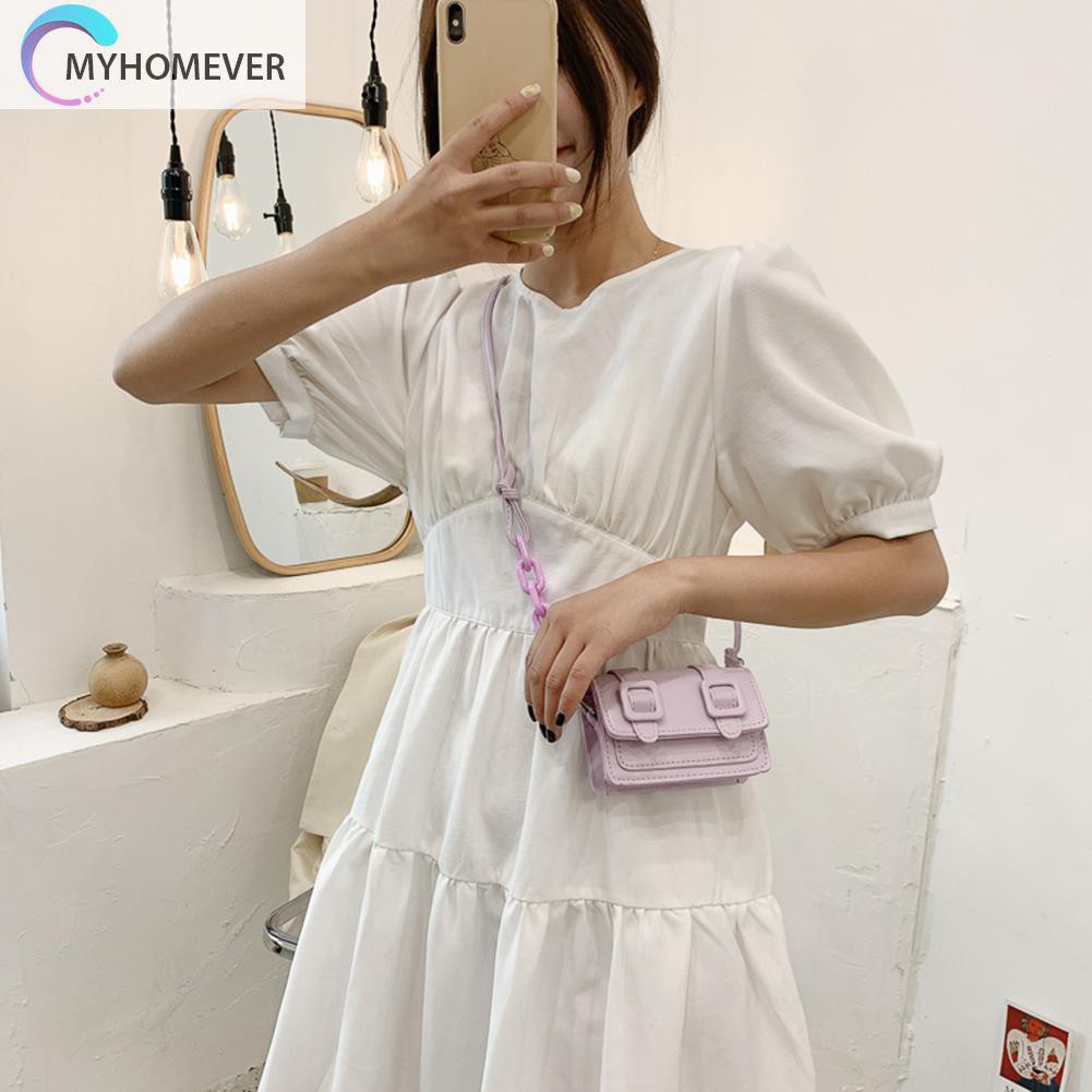 Túi Xách Chất Liệu Da Có Thể Đeo Chéo Kiểu Dáng Thời Trang Dành Cho Nữ