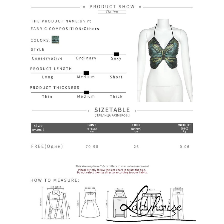 Áo Croptop Hai Dây Không Tay Hở Lưng In Họa Tiết Bướm Cổ Điển Y2K Mùa Hè 2022 Cho Nữ