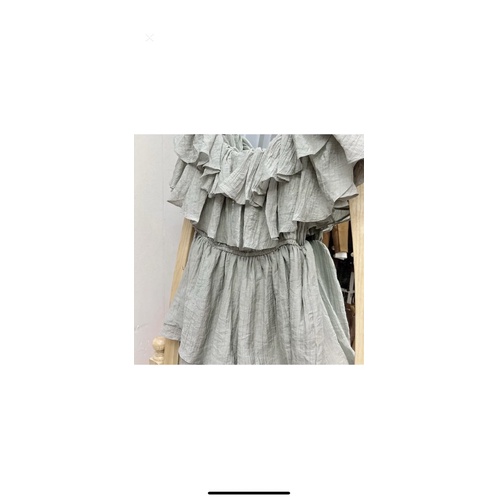 Jumsuit  đũi bệt vai