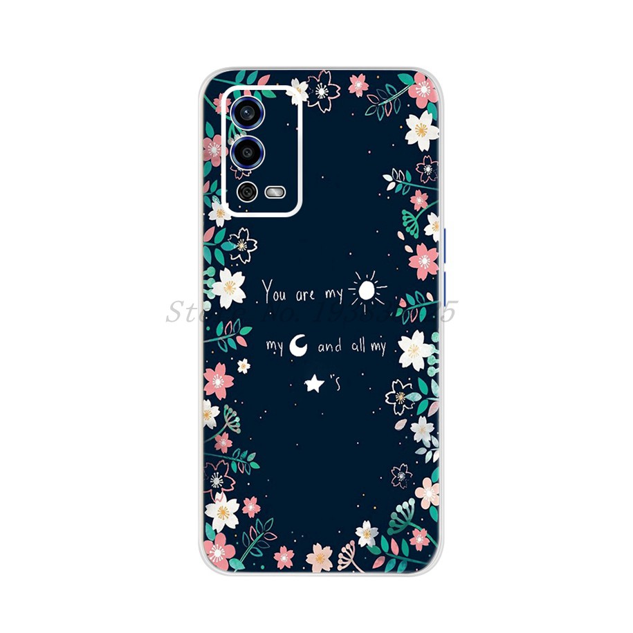 Ốp điện thoại TPU dẻo trong suốt in nhiều họa tiết cho OPPO A55 OPPOA55 5G OPPO A55 2021
