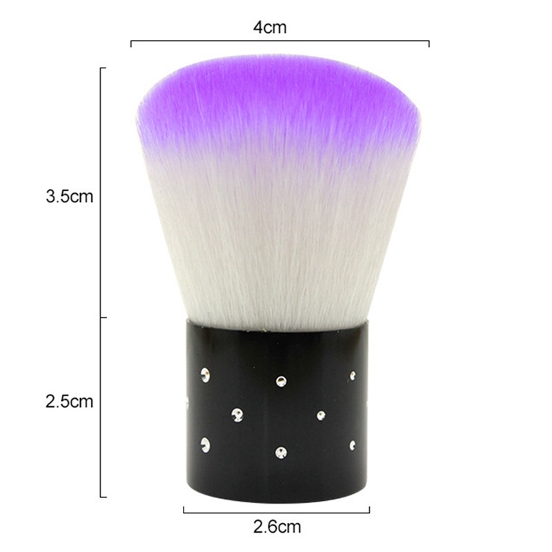 [Hàng mới về] Cọ tròn quét bụi móng tay chất liệu nylon