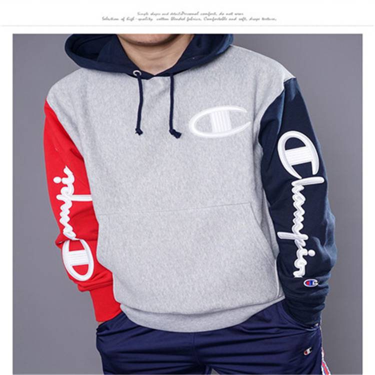 Áo Sweater Thêu Chữ Champion Phong Cách Cổ Điển