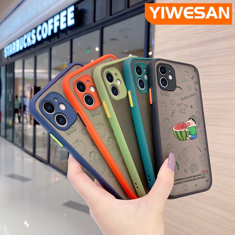 Ốp Điện Thoại Cứng Nhám Trong Suốt Chống Sốc Họa Tiết Dưa Hấu / Cậu Bé Bút Chì Cho VIVO S5 S6