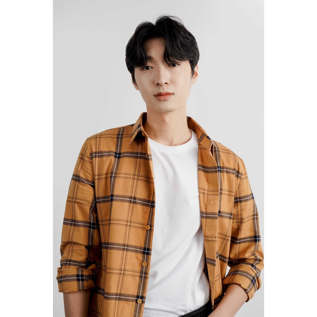 Áo Sơ Mi Nam Tay Dài Kẻ Caro Form Fitted - Routine 10F21SHL009