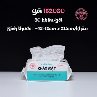  Khăn mặt khô Chillwipes gói vuông 80 khăn 