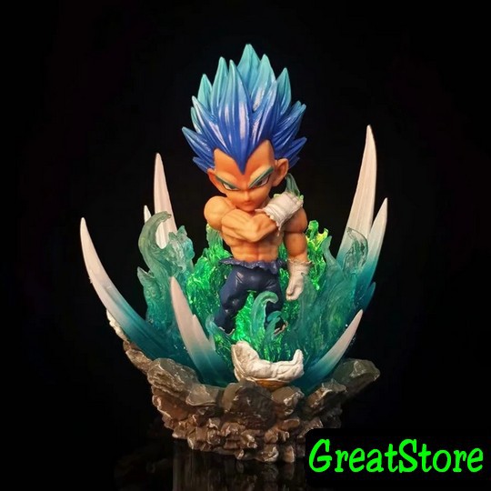 ( CÓ SẴN ) Mô Hình Dragon Ball Super Saiya SonGoKu, Vegeta, Broly Q size có đèn chiếu sáng