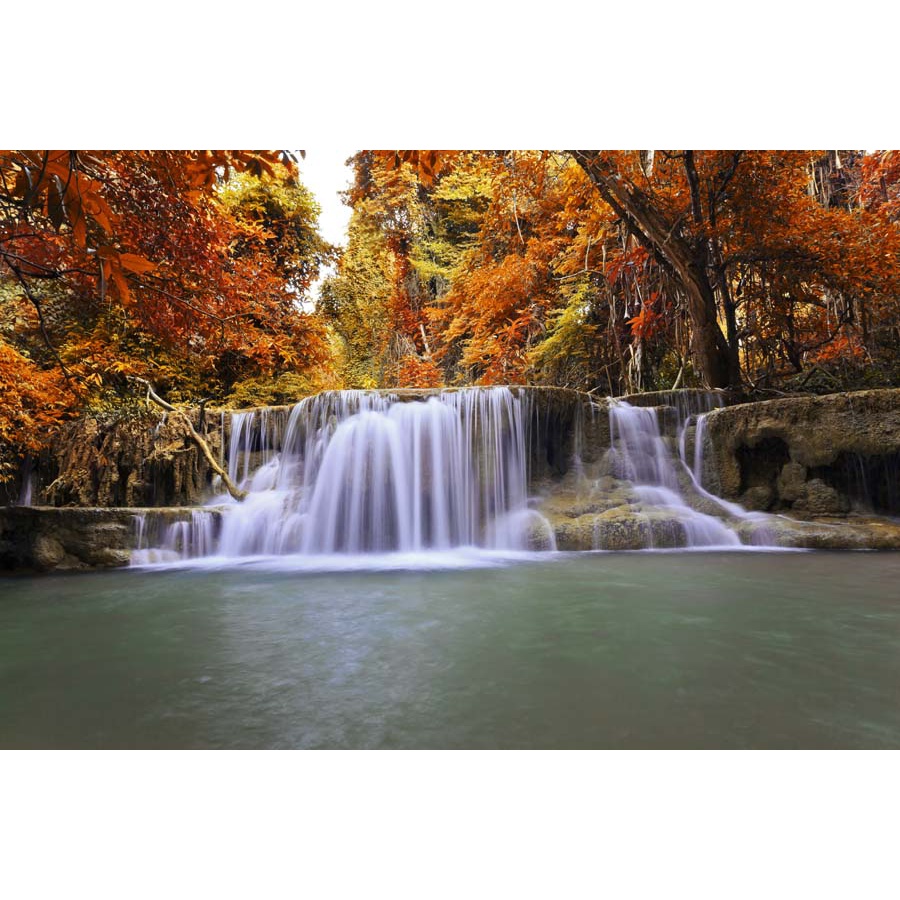 Tranh thác nước thiên nhiên tặng keo và dụng cụ dán