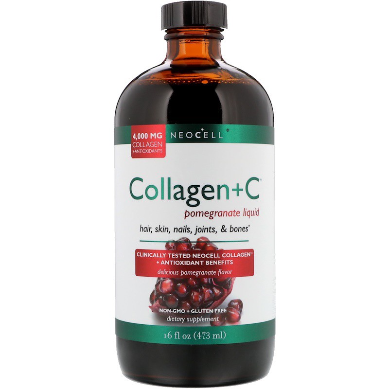 Collagen nước Neocell Collagen C Pomegranate Liquid đẹp da, chống lão hóa (Chai 473ml)