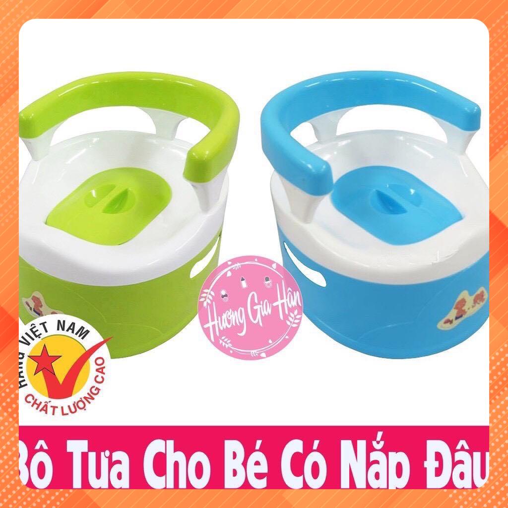 { GIÁ HỦY DIỆT} Bô vệ sinh cho bé có ngai tựa lưng Việt Nhật - Dụng cụ vệ sinh tiện lợi cho bé