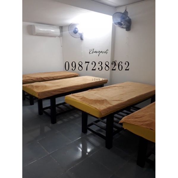 ga bọc đệm giường spa, nối mi, phum xăm chất thun - KHOÉT LỖ THEO YÊU CẦU
