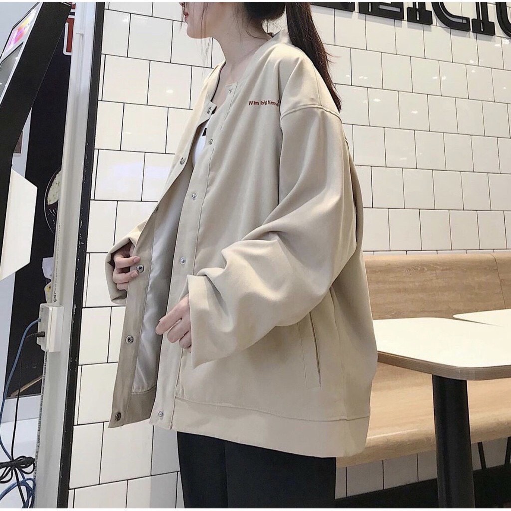 Áo Khoác Gió form rộng chữ WIN trẻ trung năng động, Áo Phông Unisex Nam Nữ