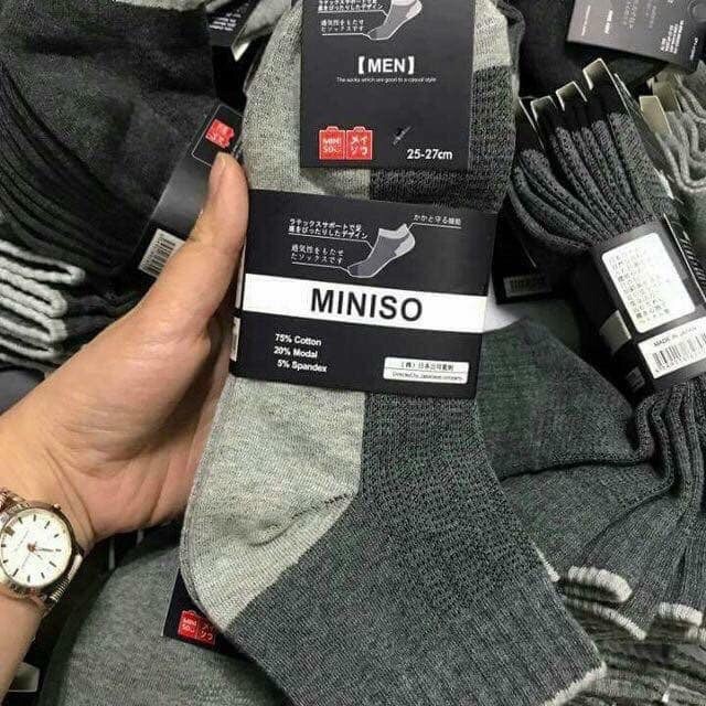 Sét 5 tất miniso cao cấp nam