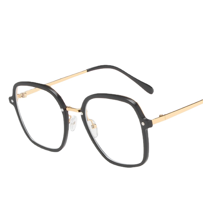 Kính Mát TR90 Gọng Vuông Kim Loại Chống Ánh Sáng Xanh Thời Trang Hàn Quốc Cho Nữ