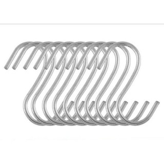 Móc treo đồ INOX hình chữ S kích cỡ 6 - 8 - 10 - 12 (cm)