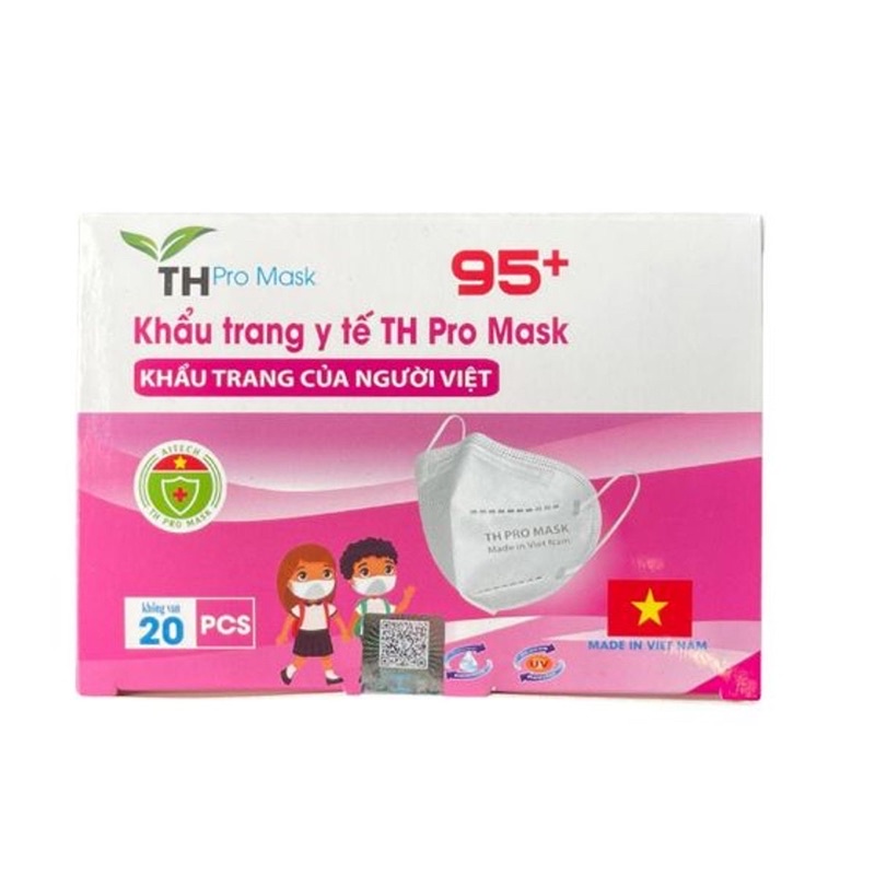 [HỘP] KHẨU TRANG Y TẾ TH PRO MASK 95+ TRẺ EM (GIAO MÀU NGẪU NHIÊN) - Azzin Store