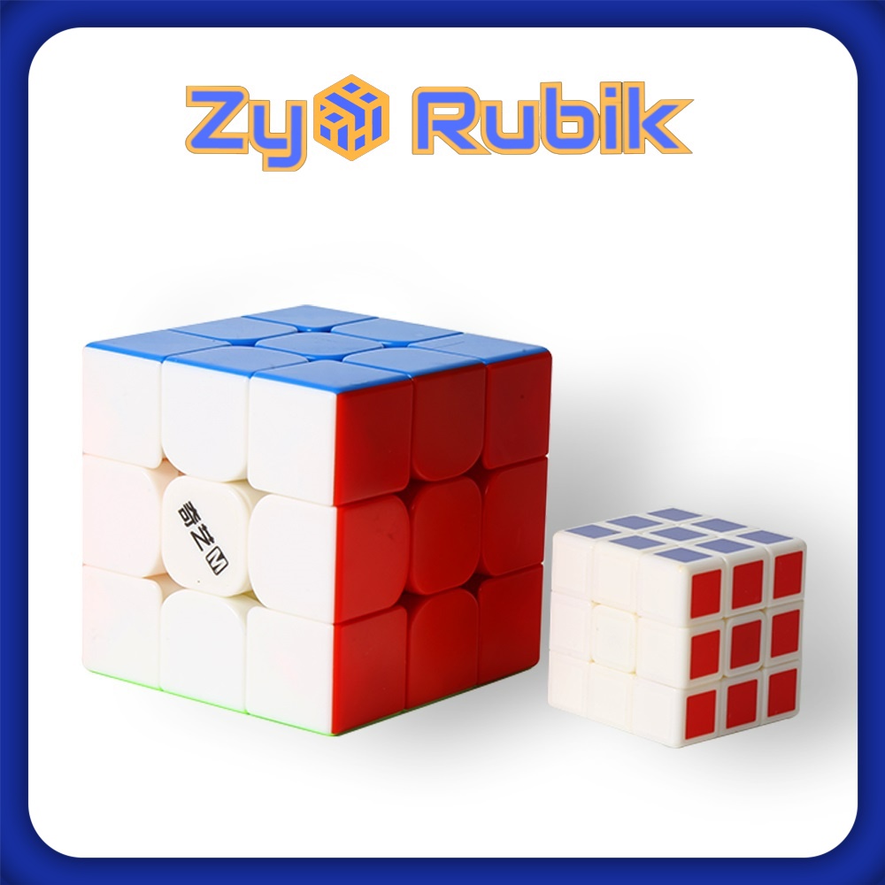 Rubik 3x3 QiYi mini 3cm Stickerless không viền - ZyO Rubik