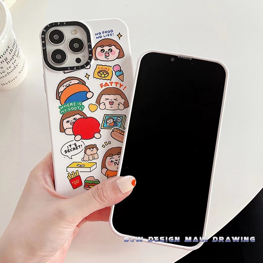 Ốp Điện Thoại Silicon Dẻo Họa Tiết Hoạt Hình Cô Gái Dễ Thương Chống Sốc Cho iPhone 13 12 11 Pro MAX XR IX XS MAX i7 i8 Plus