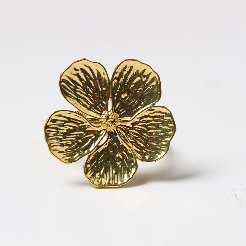 4 / 6 Vòng nhẫn giữ khăn ăn hình hoa may mắn trang trí bàn tiệc tiện lợi