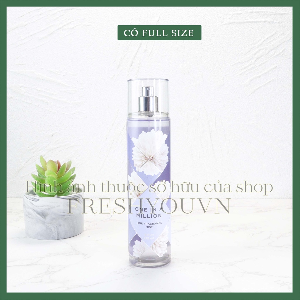 One In A Million - Xịt thơm toàn thân body mist Bath & Body Works khác - fresh you