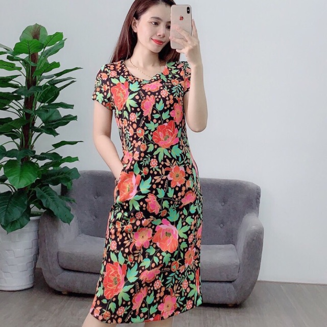 Váy suông Big size Hoa Việt