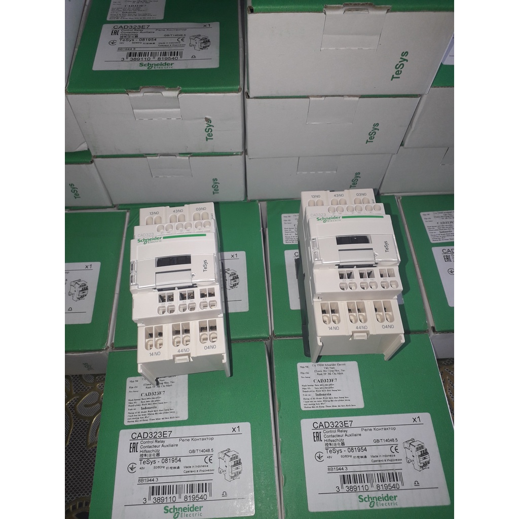 |CHÍNH HÃNG| Contactor CAD32 3P-10A coil 48Vac Schneider - An toàn khi sử dụng