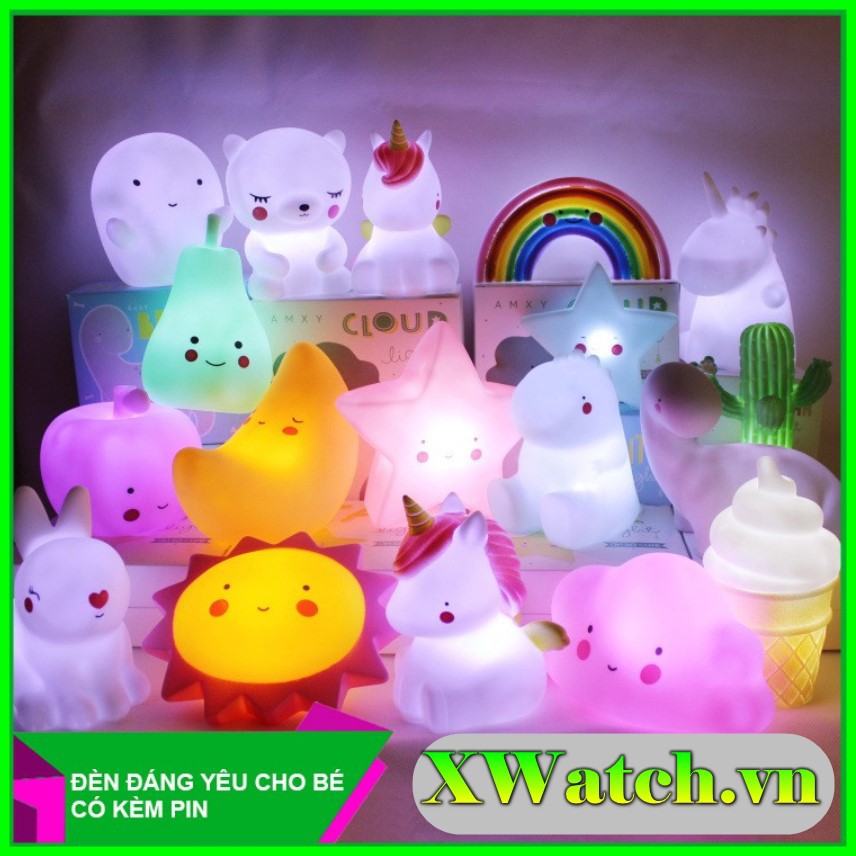 Đèn ngủ dễ thương nhiều hình ngộ nghĩnh cho bé yêu