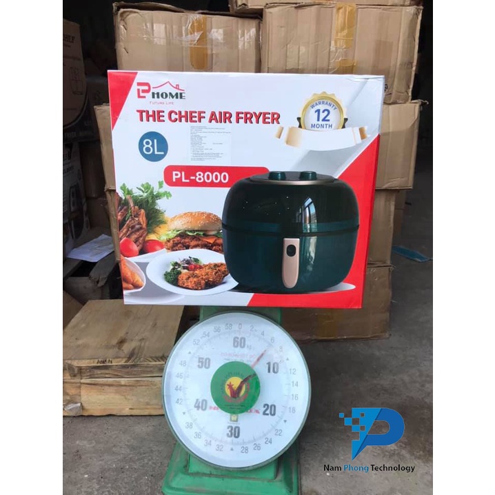 NỒI CHIÊN KHÔNG DẦU 8L PL HOME THE CHEF AIR FRYER - 8L - BẢO HÀNH 12 THÁNG CHÍNH HÃNG