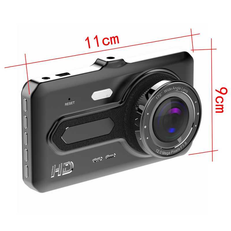 Camera Hành trình Dual Lens DVR 1080p, Camera hành trình kép trước sau Full HD - Màn Hình