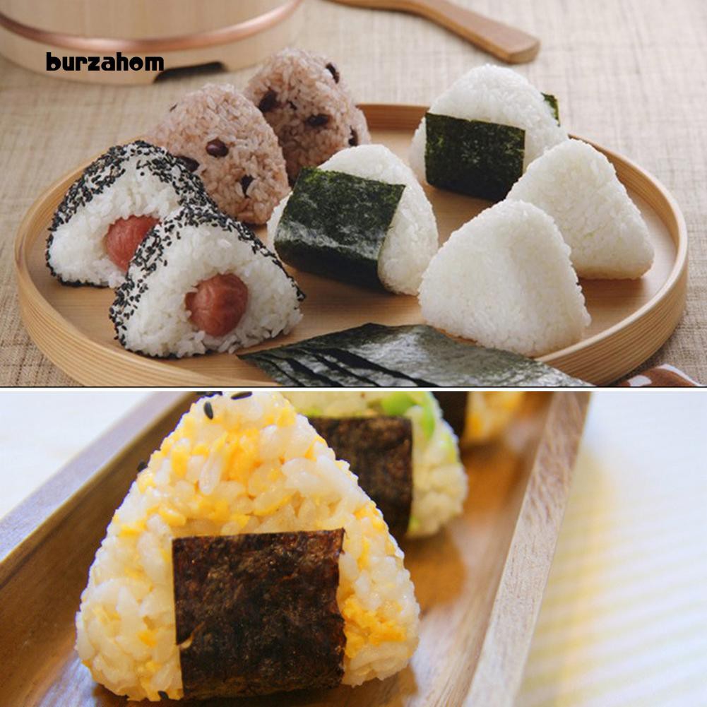 Dụng cụ nhựa làm cơm nắm sushi thủ công tiện lợi kèm phụ kiện