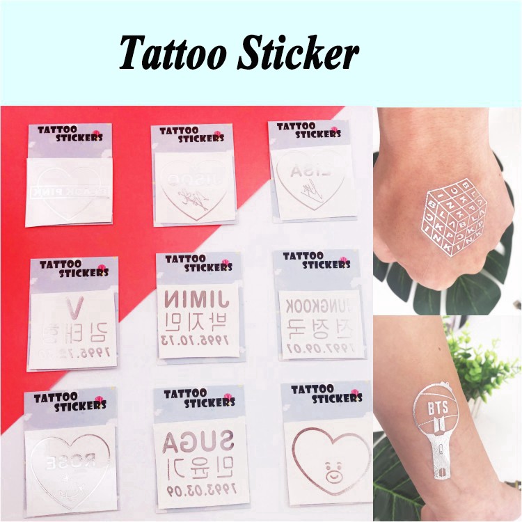 Miếng dán tạo hình xăm giả cho người hâm mộ nhóm nhạc BTS