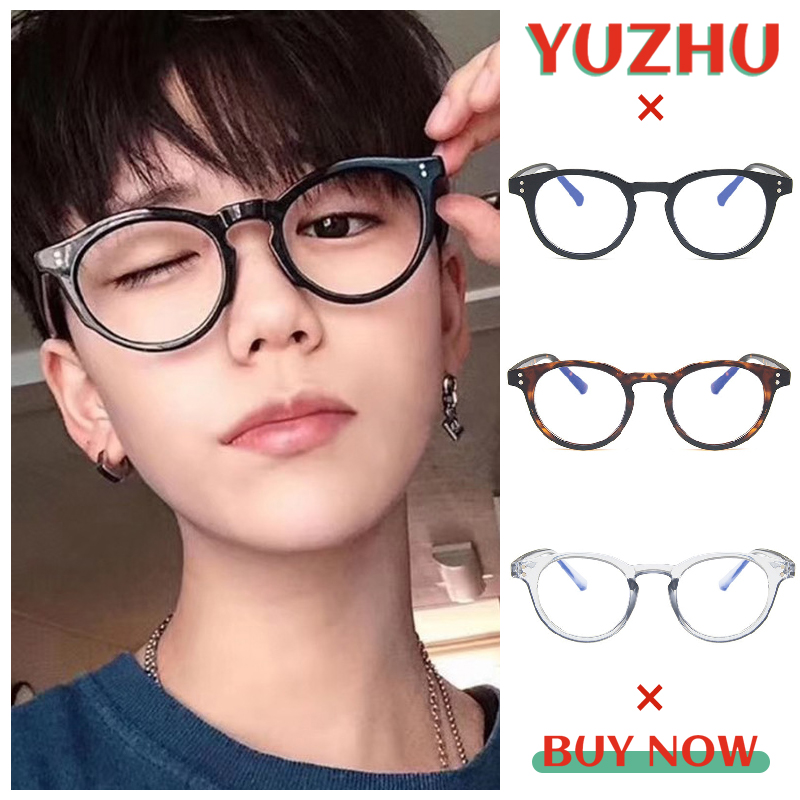 Gọng kính tròn chống tia bức xạ kiểu dáng thời trang phong cách Hàn Quốc