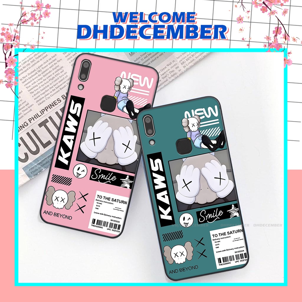 Ốp lưng Vivo Y91 / Y93 / Y95 in hình gấu K@ws, gấu nâu, dor@emon RẺ- ĐẸP- BỀN