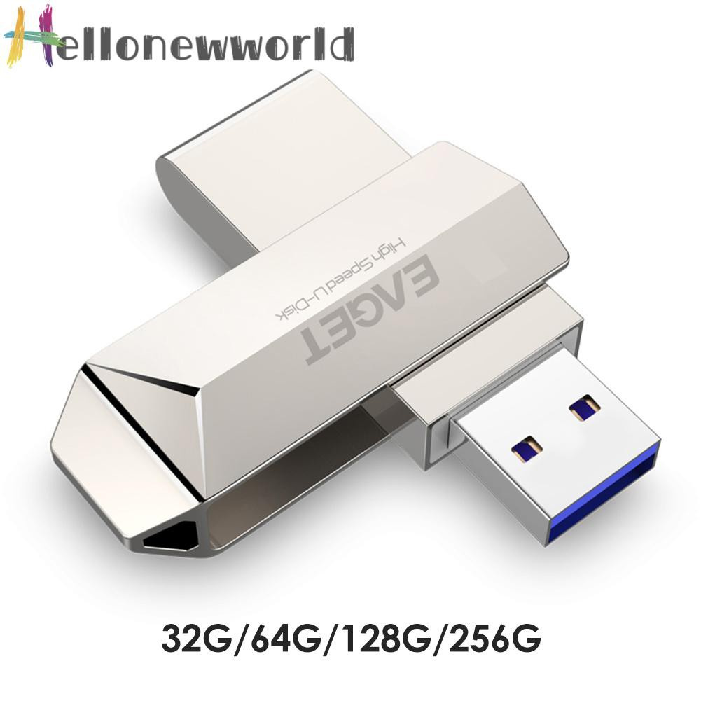 Hellonewworld Eaget F70 USB 3.0 Flash Drive 256GB 128GB 64GB 32GB Metal USB Pendrive