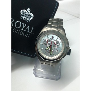 Đồng hồ nam Royal London dây titanium chạy 6 kim