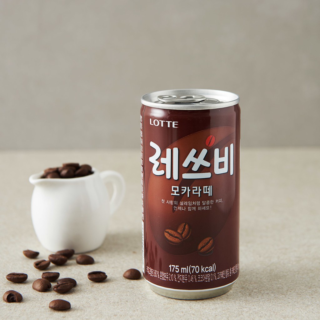 [LOTTE] CÀ PHÊ LETS BE MOCHA LATTE 175ML - [롯데] 레쓰비 모카라떼 175ML