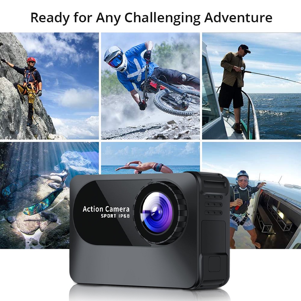 Camera Hành Trình 4K Ultra HD WiFi Màn Hình 2.0 Inch 10M 150D Chống Thấm Nước