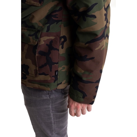 Áo Choàng Phao Vans Camo Chính Hãng Size M