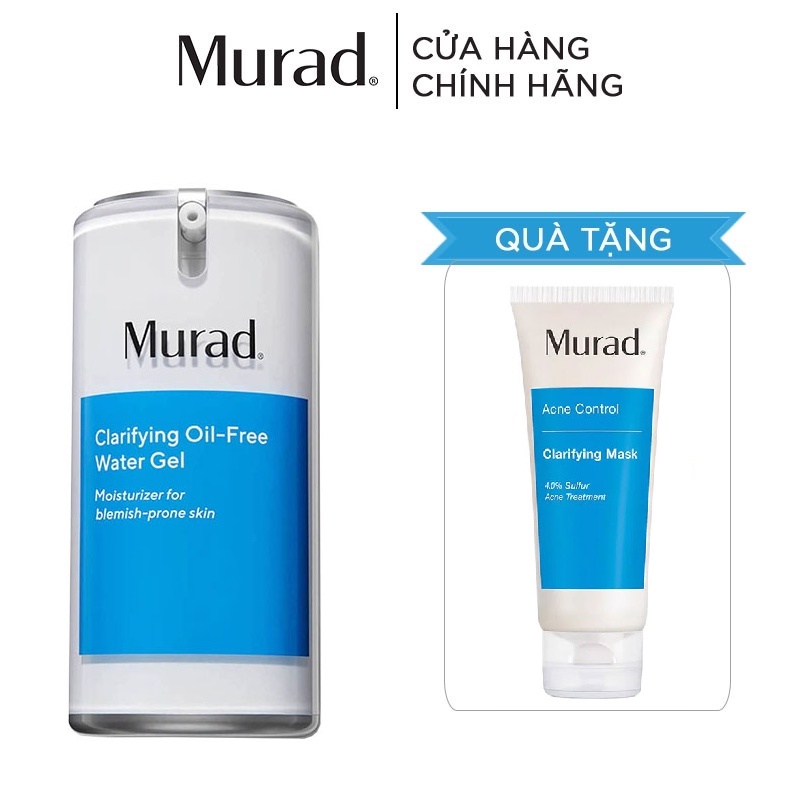 Gel ngừa mụn số 1 bằng công nghệ cách ly vi khuẩn Clarifying Oil-Free Water Gel 47ml Tặng Clarifying Mask 75gr