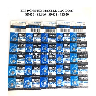 5 viên Maxell SR626 / SR621 / SR920 / SR616 thay pin đồng hồ đeo tay