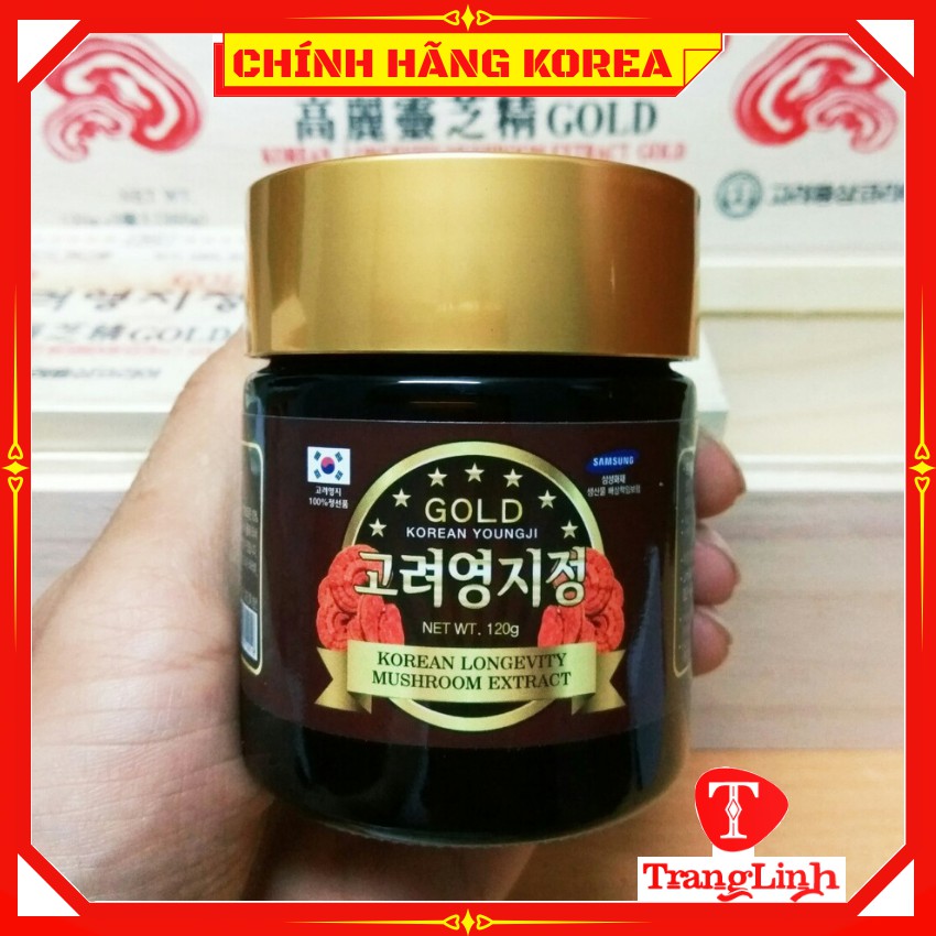 Cao linh chi hộp gỗ trắng 3 lọ x 120gr - Cao linh chi hàn quốc chính hãng - tranglinhkorea