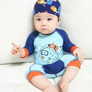 Body bơi kèm mũ bé trai